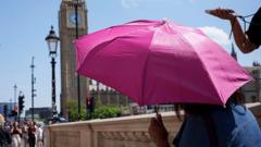 Source-feed image associated with UK set for hottest June day on record as searing heat continues