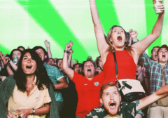 Source-feed image associated with Late night and 'full throttle' - the World Cup watch parties going all out