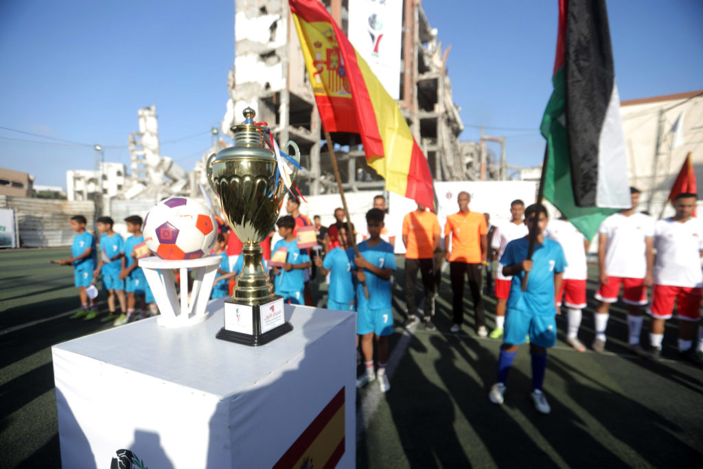 Source-feed image associated with World Cup brings Gazans moments of joy and hope amid devastation