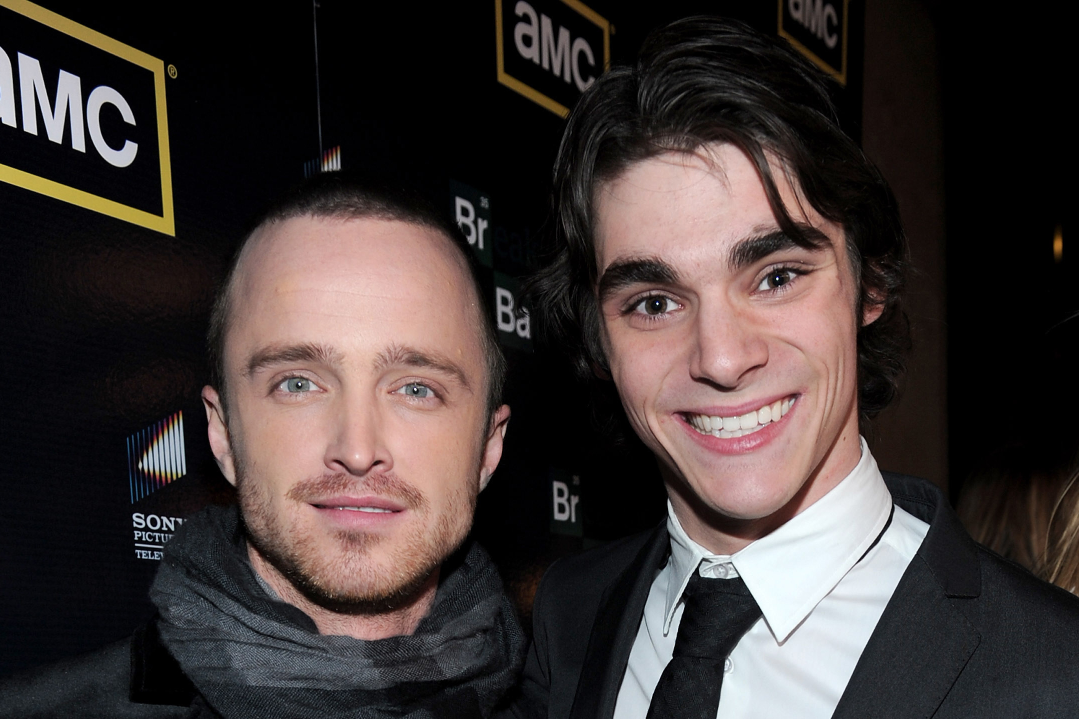 Image from linked report: Aaron Paul Posts Video of ‘Breaking Bad’ Co-Star RJ Mitte Advocating for Mental Health Before His Death: ‘I’m So Sorry You Were Hurting’