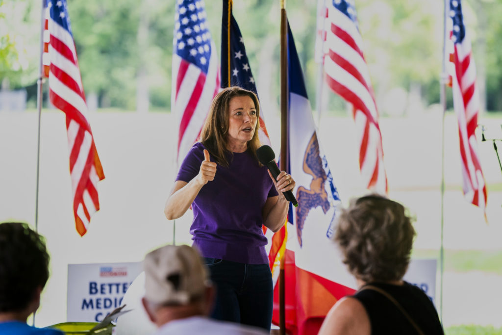 Source-feed image associated with Third time the charm? Democrat Christina Bohannan tries again in pivotal House race in Iowa
