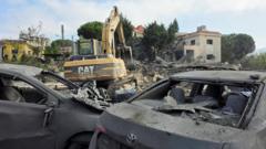 Source-feed image associated with Israeli strikes in southern Lebanese village kill 12