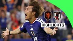 Source-feed image associated with Japan come from behind twice to draw with Netherlands