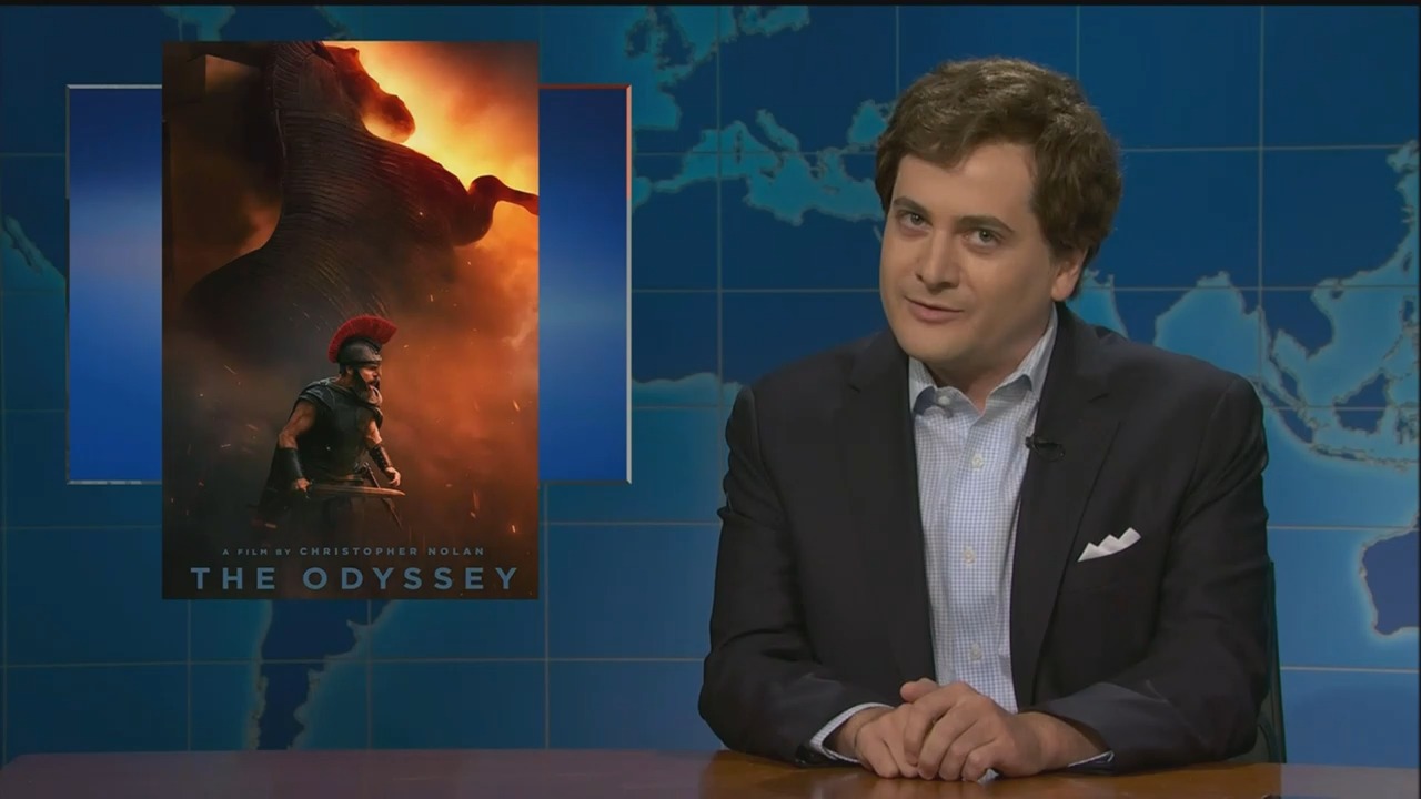 Image from linked report: Tucker Carlson Returns to ‘SNL’ to Review ‘The Odyssey,’ Gender-Neutral ‘Spider-Man’ and Left-Wing ‘Obsession’