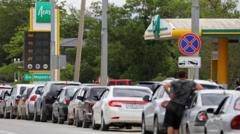 Source-feed image associated with Fuel sales halted in occupied Crimea as Ukraine targets oil facilities
