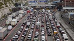 Source-feed image associated with Port of Dover works to avoid summer travel chaos