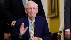 Source-feed image associated with Mitch McConnell returns to Senate after three-month absence