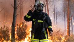 Source-feed image associated with Spain and France brace for new heatwaves as wildfire closes in on Bordeaux