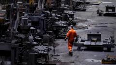 Source-feed image associated with UK signals it may block payout to British Steel owner