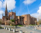 Source-feed image associated with Coventry Cathedral glass engraving damaged in set-up for music event
