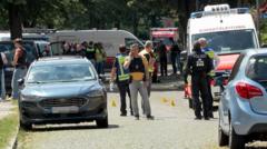 Source-feed image associated with Five dead following shooting at youth centre in Stade, northern Germany