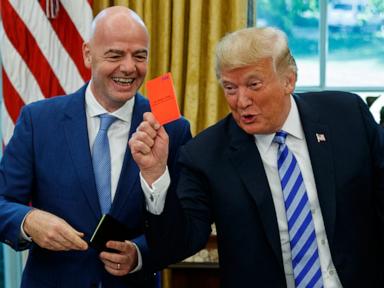 Source-feed image associated with EU lawmakers call for probe of FIFA boss over Trump contact before US-Belgium match