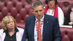 Source-feed image associated with Prisons minister Lord Timpson quits government