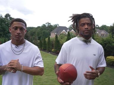 Source-feed image associated with WATCH: Brothers play on same NFL team in same position