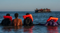Image from linked report: Migrants using longer, more dangerous routes across Channel