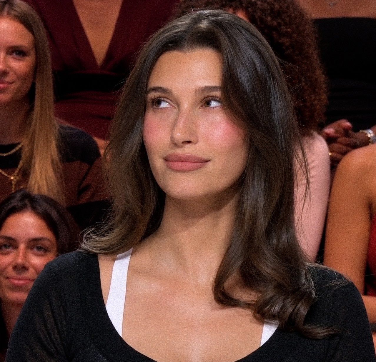 Image from linked report: Hailey Bieber Finally Gets the ‘French Show With the Good Lighting’ Treatment