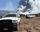 Source-feed image associated with Utah wildfire forces evacuation of small town as extreme heat roasts US west