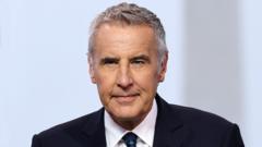 Source-feed image associated with Tributes paid to TV presenter Dermot Murnaghan