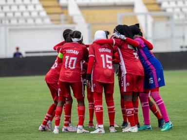 Source-feed image associated with Sudan’s young women return to international soccer as war and taboos linger