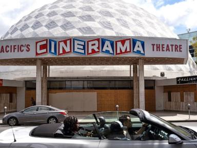 Source-feed image associated with Cinerama Dome, an iconic Hollywood theater shuttered in COVID pandemic, will reopen