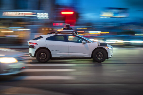 Source-feed image associated with Waymo Recalls Thousands of Robotaxis Over Risk of Entering Construction Zones