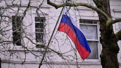 Source-feed image associated with Russia 'relentlessly targeting' critical infrastructure and democracy, GCHQ says