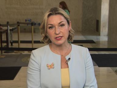 Source-feed image associated with WATCH: Epstein abuse survivor speaks out amid Bondi testimony