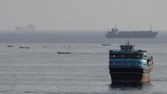 Source-feed image associated with Iran says deal with Oman on Strait of Hormuz is in final stages
