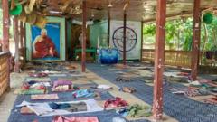 Source-feed image associated with Fourteen killed in strike on Myanmar monastery