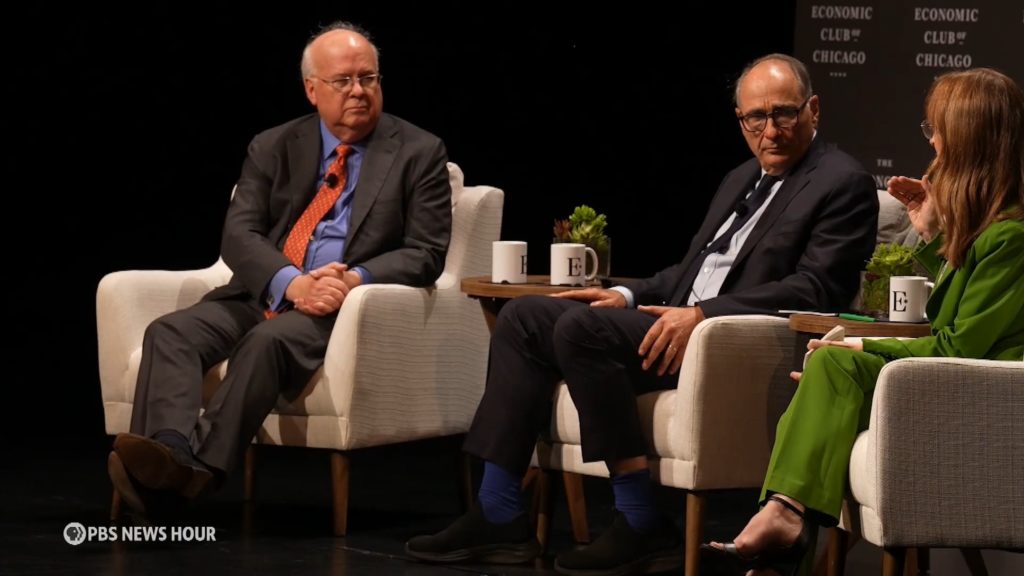 Image from linked report: Karl Rove and David Axelrod give their midterm predictions