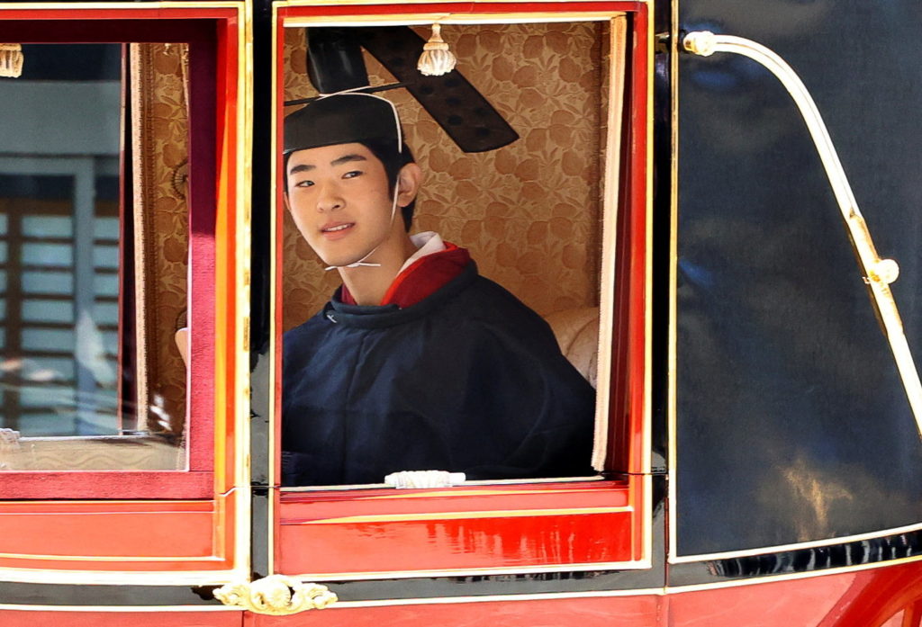 Source-feed image associated with Japan enshrines in law male-only succession for its shrinking imperial family