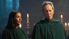 Image from linked report: Traitors claim their first victim as Richard E Grant tries to save his skin