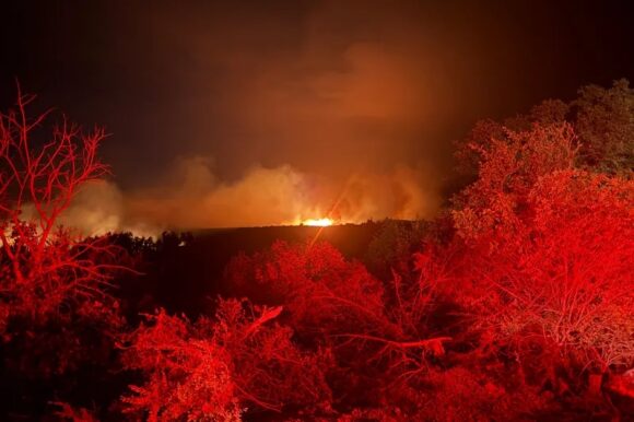 Source-feed image associated with Two Weeks Later, Ross Fire Still Burning in North Texas