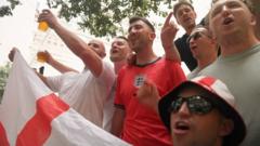 Source-feed image associated with England fans arrive in Dallas for game against Croatia