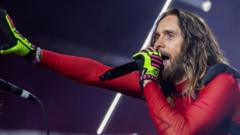 Source-feed image associated with Campaigners call for Jared Leto's concerts to be cancelled after criminal sexual conduct claims