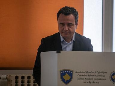Source-feed image associated with Kosovo voters return to the polls after parties fail to agree on a new president
