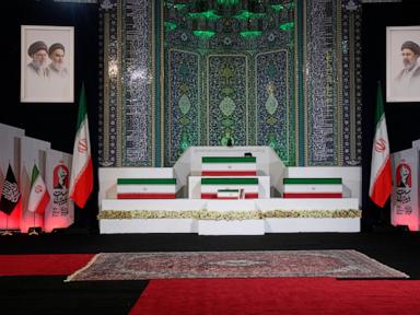 Source-feed image associated with Powerful general in Iran publicly seen as Tehran prepares for Khamenei's dayslong funeral