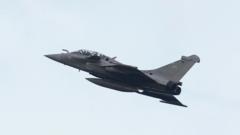 Source-feed image associated with Nato jets down drone that entered Lithuanian airspace
