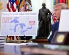Source-feed image associated with Trump signs executive order to rename Lake Ontario as Lake America
