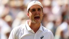 Source-feed image associated with Arthur Fery's Wimbledon run ended by Alexander Zverev in semi-finals