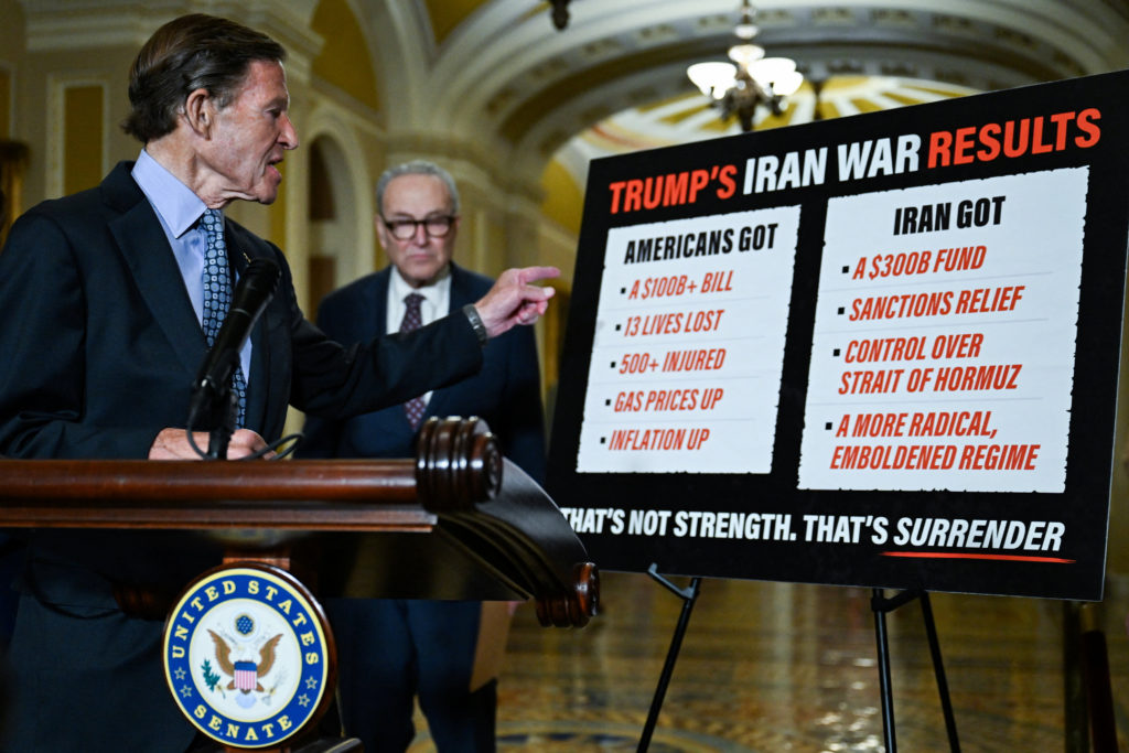 Source-feed image associated with In rare rebuke, Senate votes to limit Trump's war powers in Iran