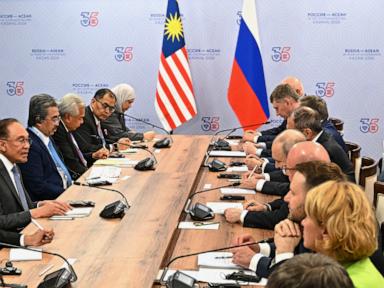 Source-feed image associated with Putin hosts leaders of Southeast Asian nations, seeking to boost their business ties