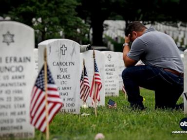 Source-feed image associated with WATCH: Americans remember and honor the heroes who gave their lives on Memorial Day
