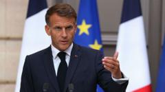 Source-feed image associated with Russian hybrid attacks against Europe intensifying, says Macron