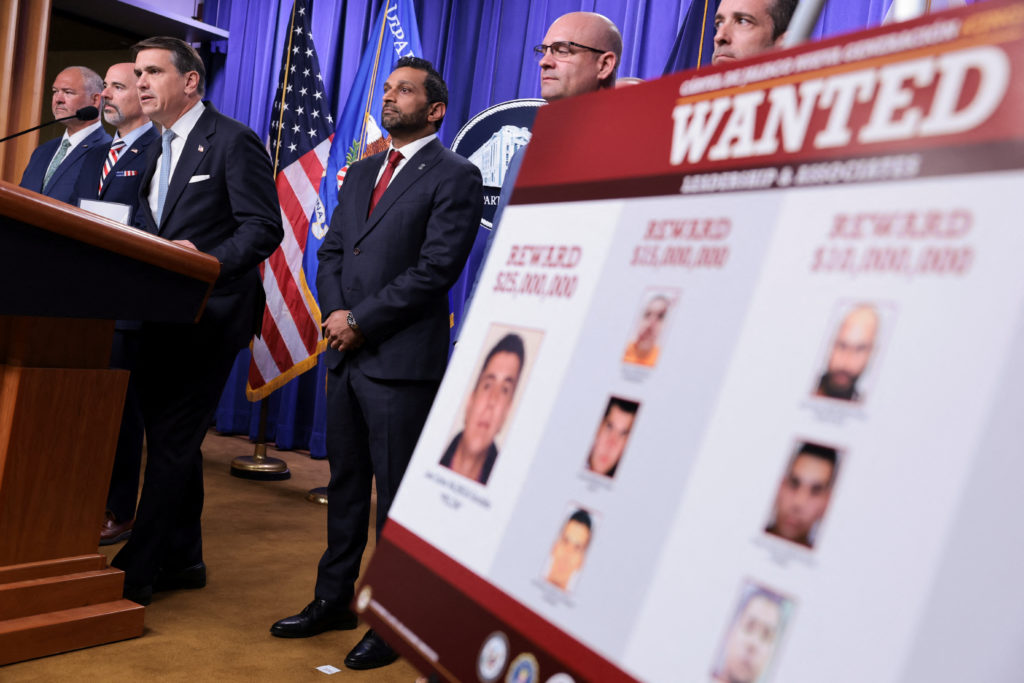 Source-feed image associated with U.S. offers $25 million reward targeting US citizen who reportedly leads Mexico's most powerful cartel