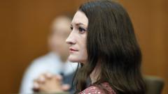 Image from linked report: Lindsay Clancy appears in court as her lawyer pushes for murder case dismissal