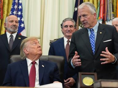 Image from linked report: Trump plugs $54 billion natural gas project in Alaska, flanked by a senator in a tight race