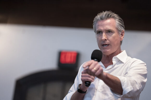 Image from linked report: Gavin Newsom Visits South Carolina During Tour of Southern States