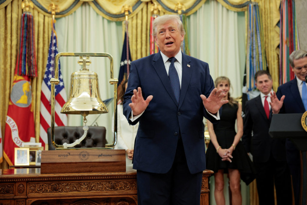 Source-feed image associated with WATCH: Trump praises 'really brilliant decision' on Balogun's red card after he called FIFA's Infantino