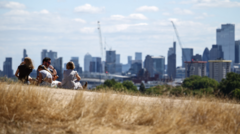 Source-feed image associated with Amber heat health alerts to come into force as heatwave reaches 35C peak
